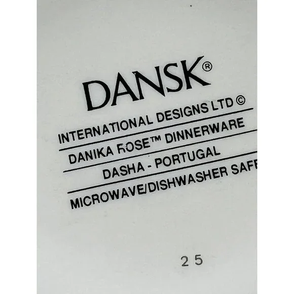 Dansk Danika Rose Coffee Mug Orange Blue Red Roses 4 inch 10 ounce 2015 Lot of 2 - Picture 9 of 11